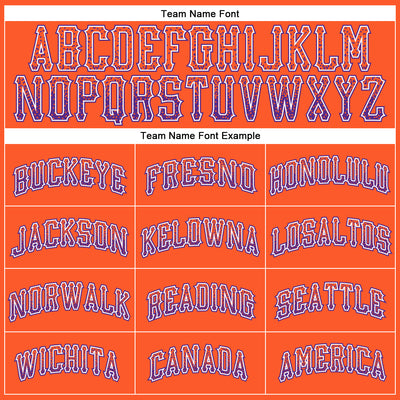 Custom Orange Purple-White Authentic Drift Fashion Baseball Jersey