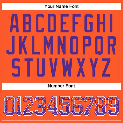 Custom Orange Purple-White Authentic Drift Fashion Baseball Jersey