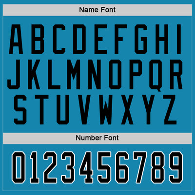 Custom Panther Blue Black-White Hockey Jersey