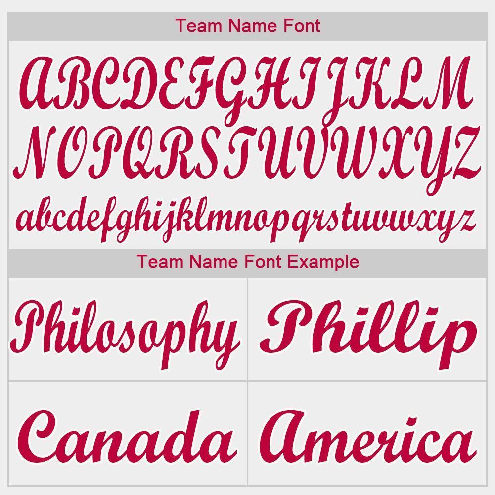 Custom White Red Pinstripe Red-White Baseball Jersey