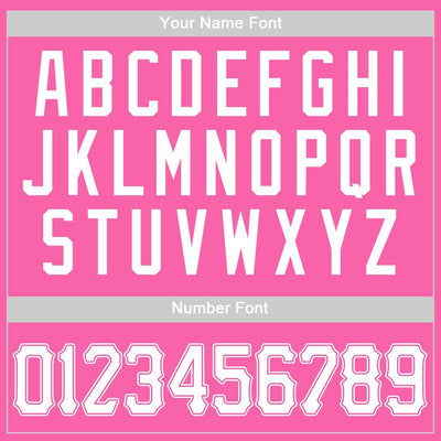 Custom Pink White Authentic Baseball Jersey