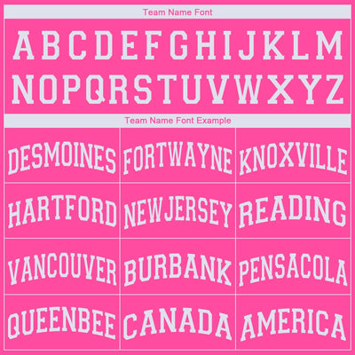 Custom Pink White V-Neck Basketball Jersey