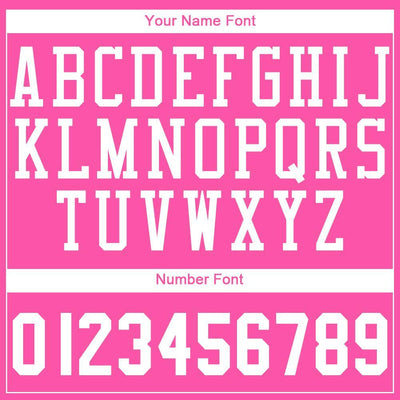 Custom Pink White Round Neck Suit Basketball Jersey