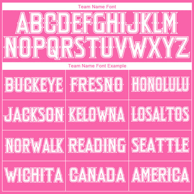 Custom Pink White Authentic American Flag Fashion Baseball Jersey