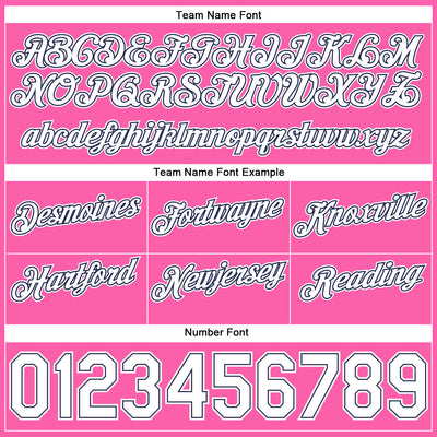 Custom Pink White-Navy Authentic Throwback Basketball Shorts