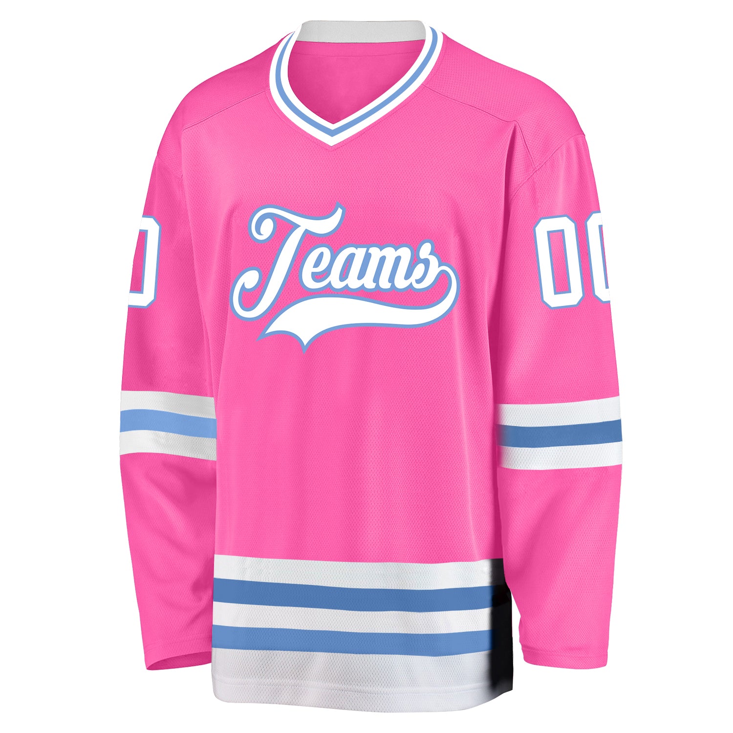 Custom Hockey Jersey Neon Green Navy-Pink