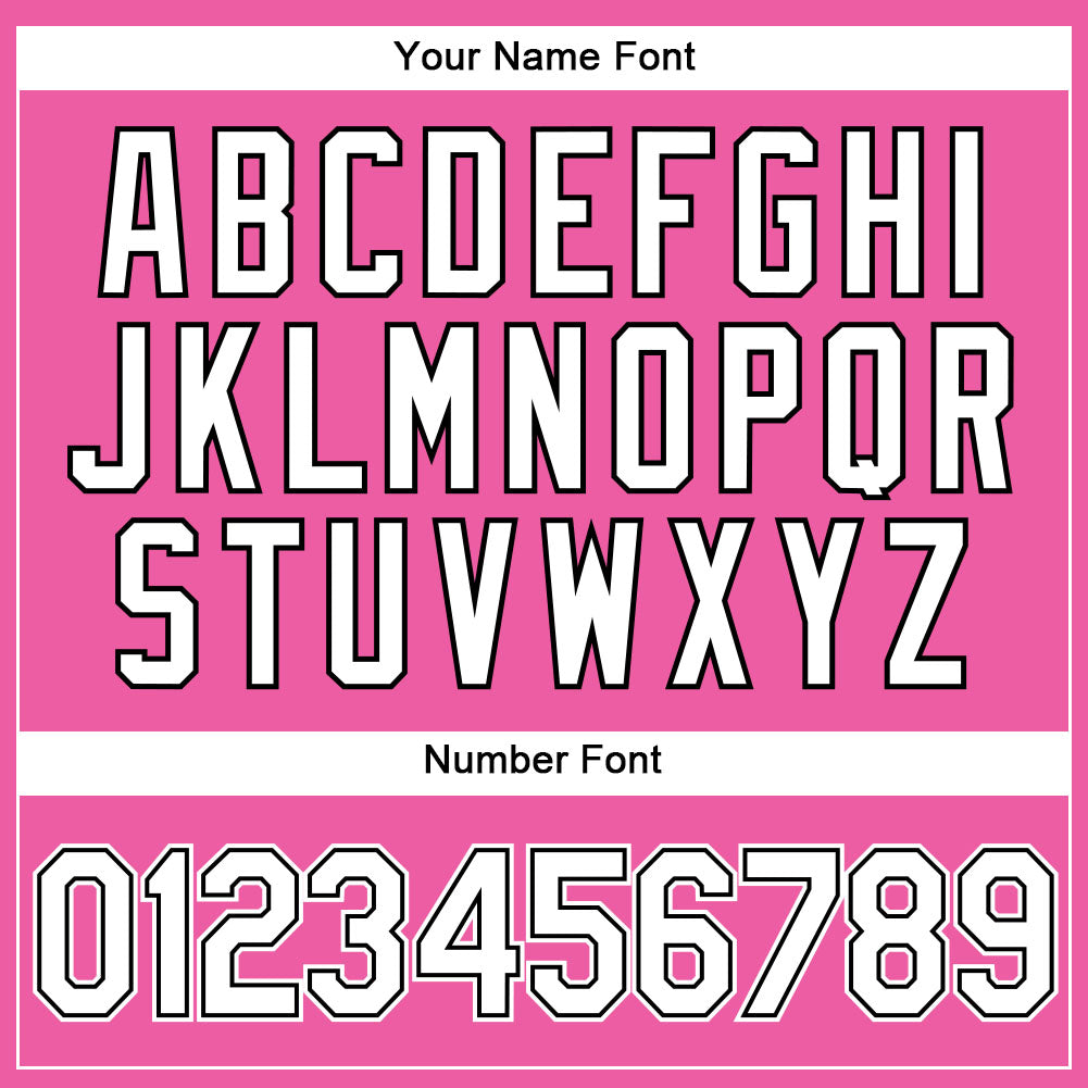 Custom Pink White-Black Authentic Baseball Jersey