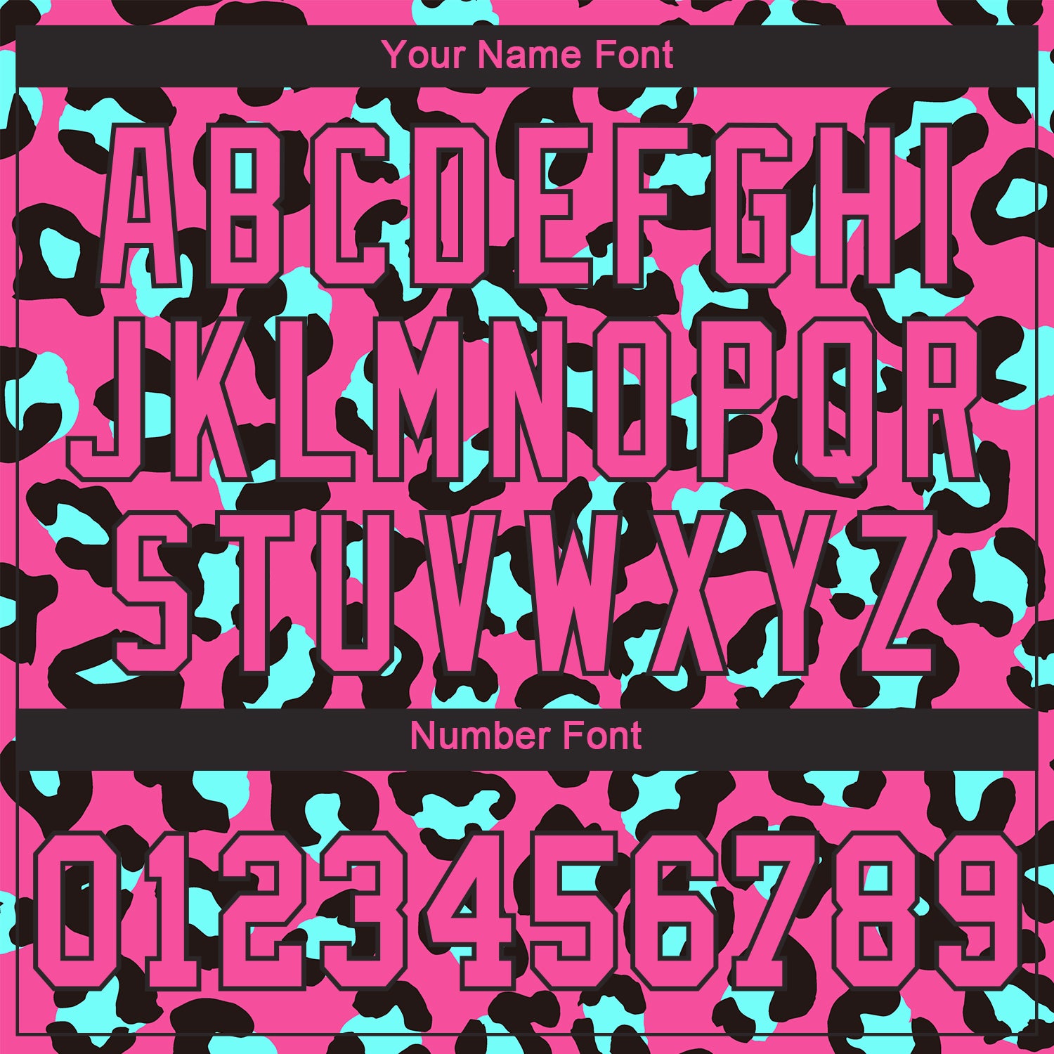 Custom Pink Pink-Black 3D Pattern Design Leopard Authentic Baseball Jersey