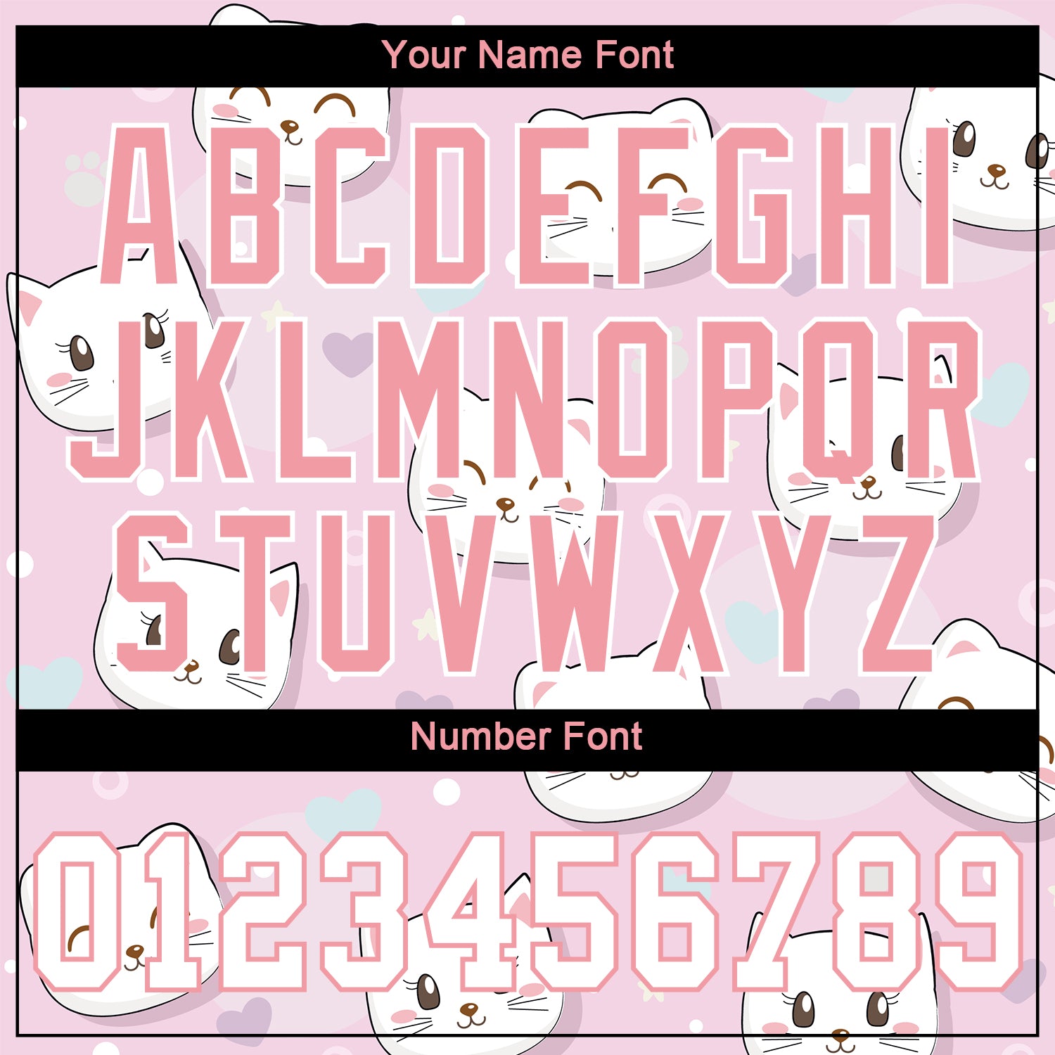 Custom Light Pink White-Light Pink 3D Pattern Design Cats Authentic Baseball Jersey