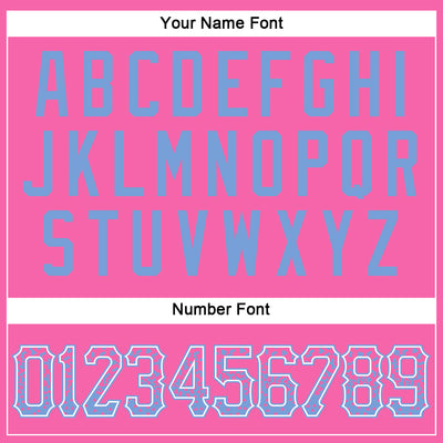 Custom Pink Light Blue-White Authentic Drift Fashion Baseball Jersey