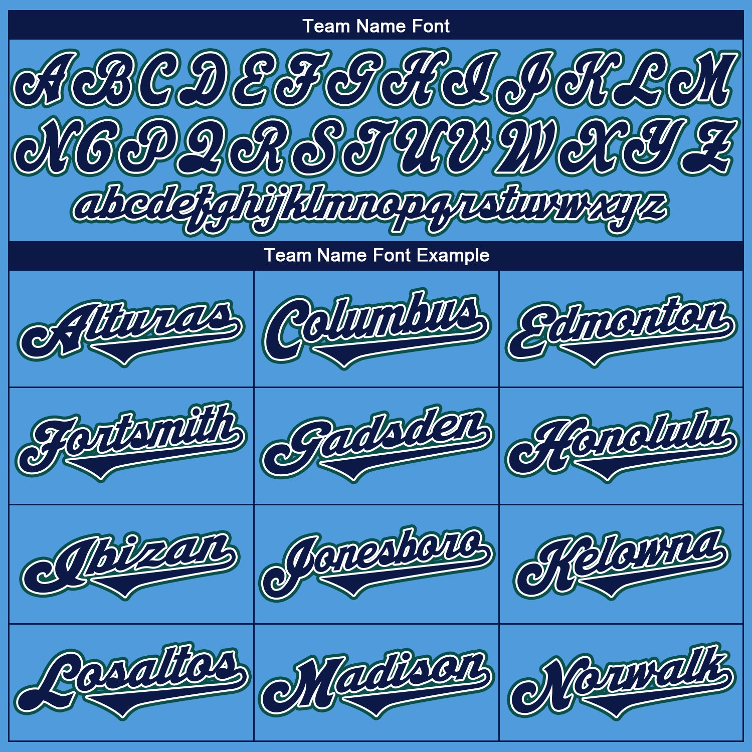 Custom Powder Blue Navy-Teal Authentic Baseball Jersey