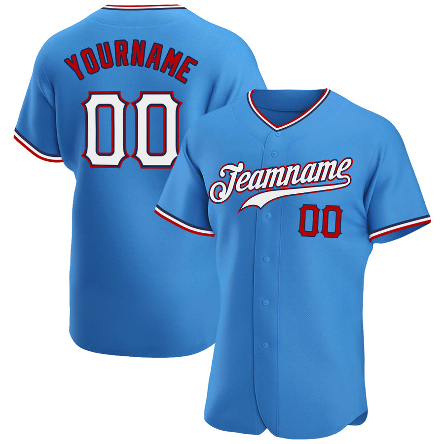Custom Powder Blue Baseball Jerseys & Uniforms