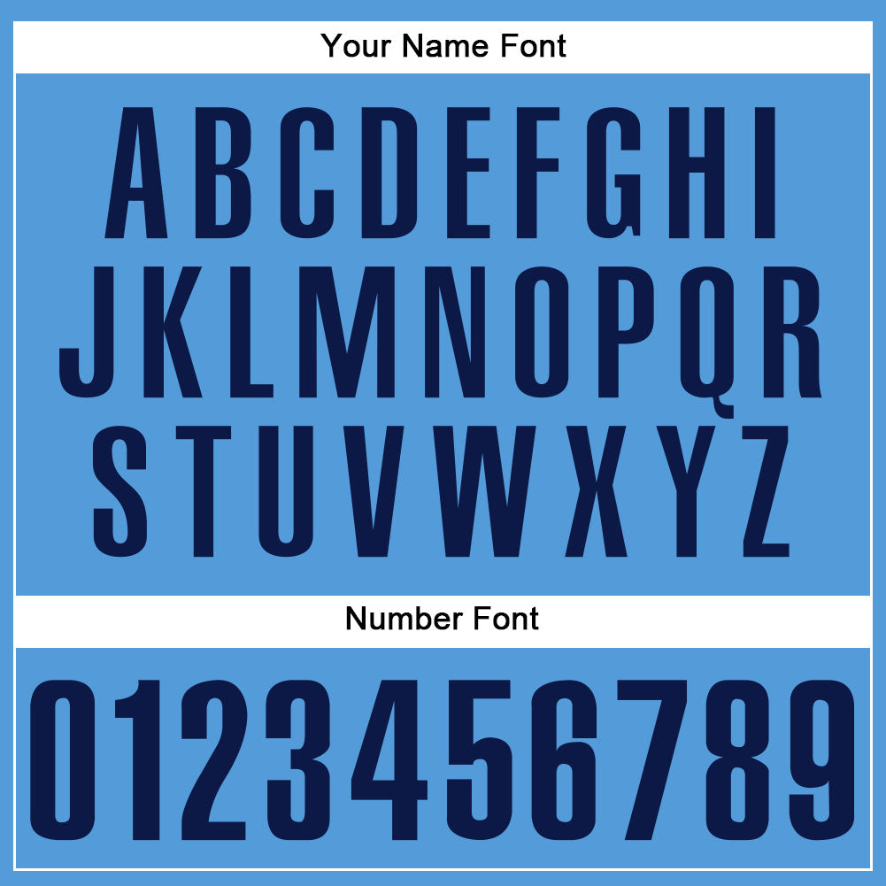 Custom Powder Blue Navy Authentic Baseball Jersey