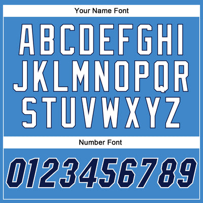 Custom Powder Blue Navy-White Authentic Baseball Jersey