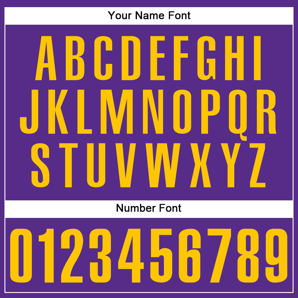 Custom Purple Gold Authentic Baseball Jersey