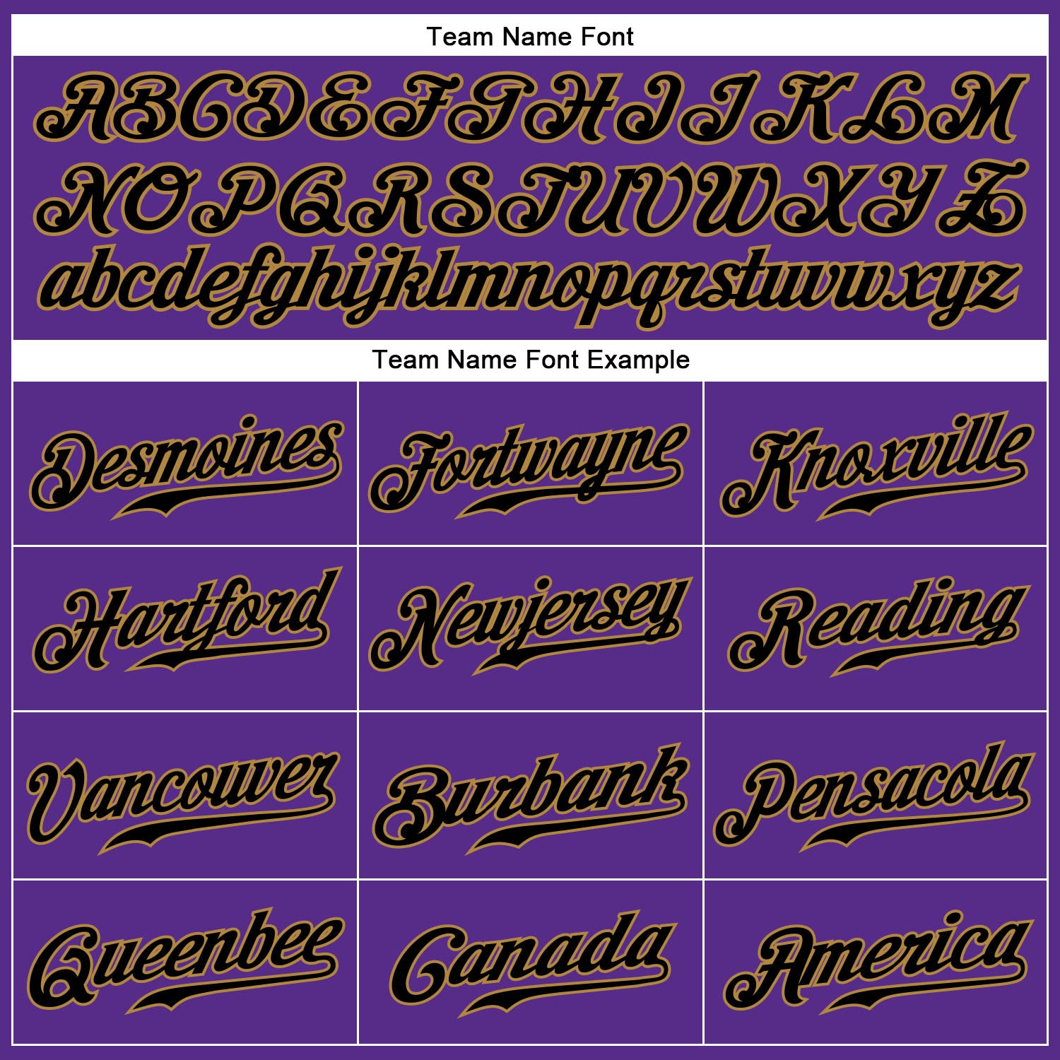 Custom Purple Black Pinstripe Black-Old Gold Authentic Baseball Jersey