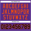 Custom Purple Black Pinstripe Black-Orange Authentic Baseball Jersey
