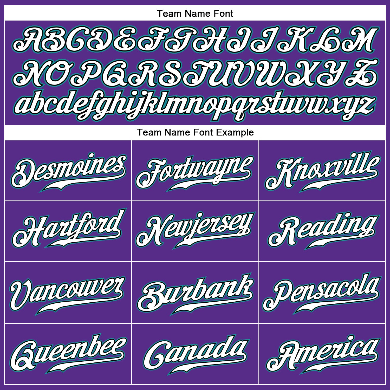 Custom Purple Black Pinstripe White-Teal Authentic Baseball Jersey