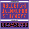 Custom Purple Black Pinstripe Black-Orange Authentic Basketball Jersey