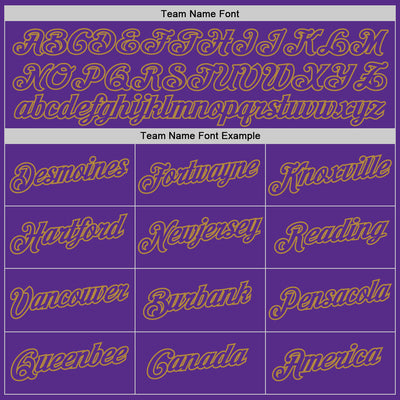 Custom Purple Purple-Old Gold Performance T-Shirt