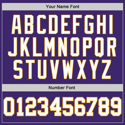 Custom Purple White-Gold Authentic Baseball Jersey