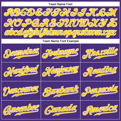 Custom Purple Aqua-Gold Authentic Baseball Jersey