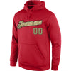 Custom Stitched Red Camo-Cream Sports Pullover Sweatshirt Hoodie