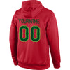 Custom Stitched Red Green-Neon Green Sports Pullover Sweatshirt Hoodie
