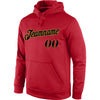 Custom Stitched Red Black-Old Gold Sports Pullover Sweatshirt Hoodie