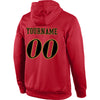 Custom Stitched Red Black-Old Gold Sports Pullover Sweatshirt Hoodie