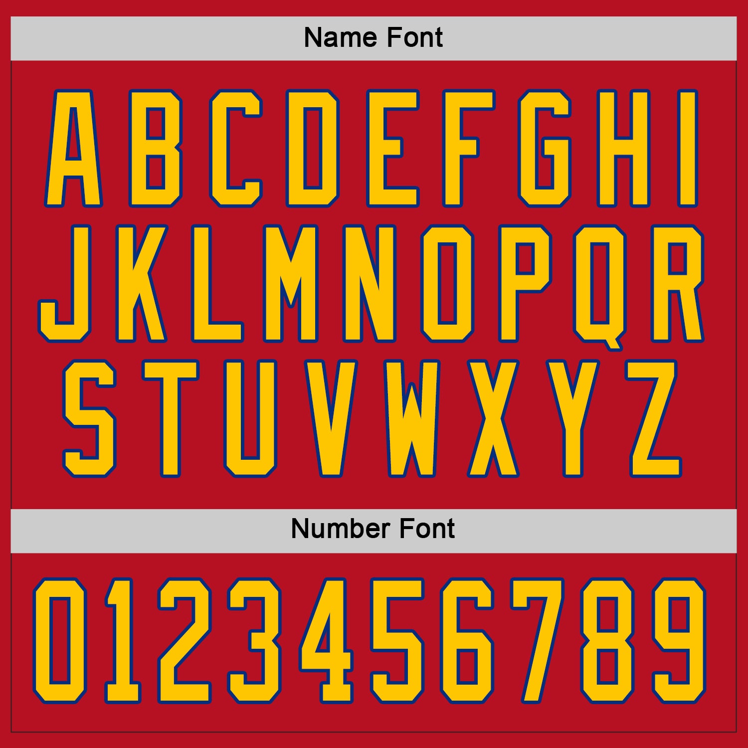 Custom Red Gold-Royal Hockey Jersey