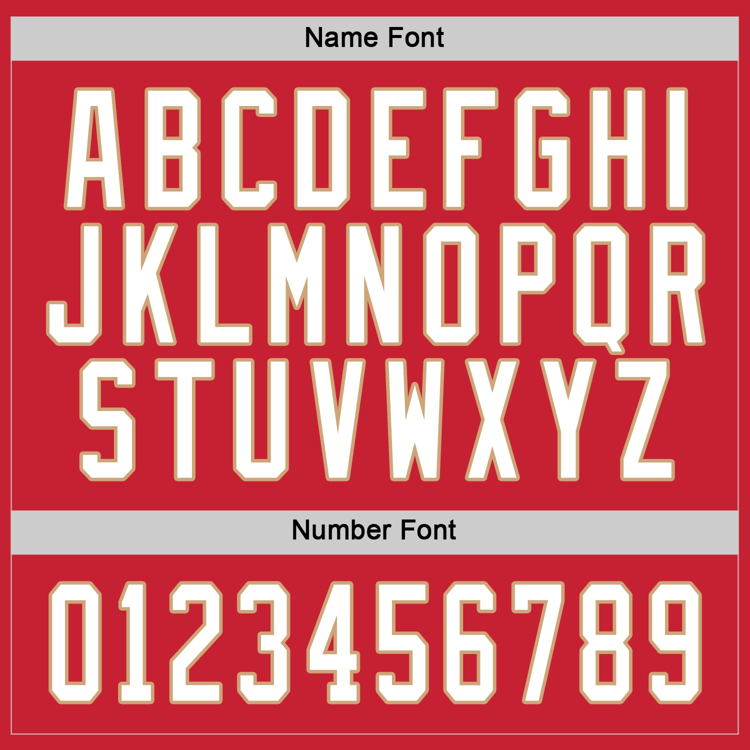 Custom Red White-Old Gold Hockey Jersey