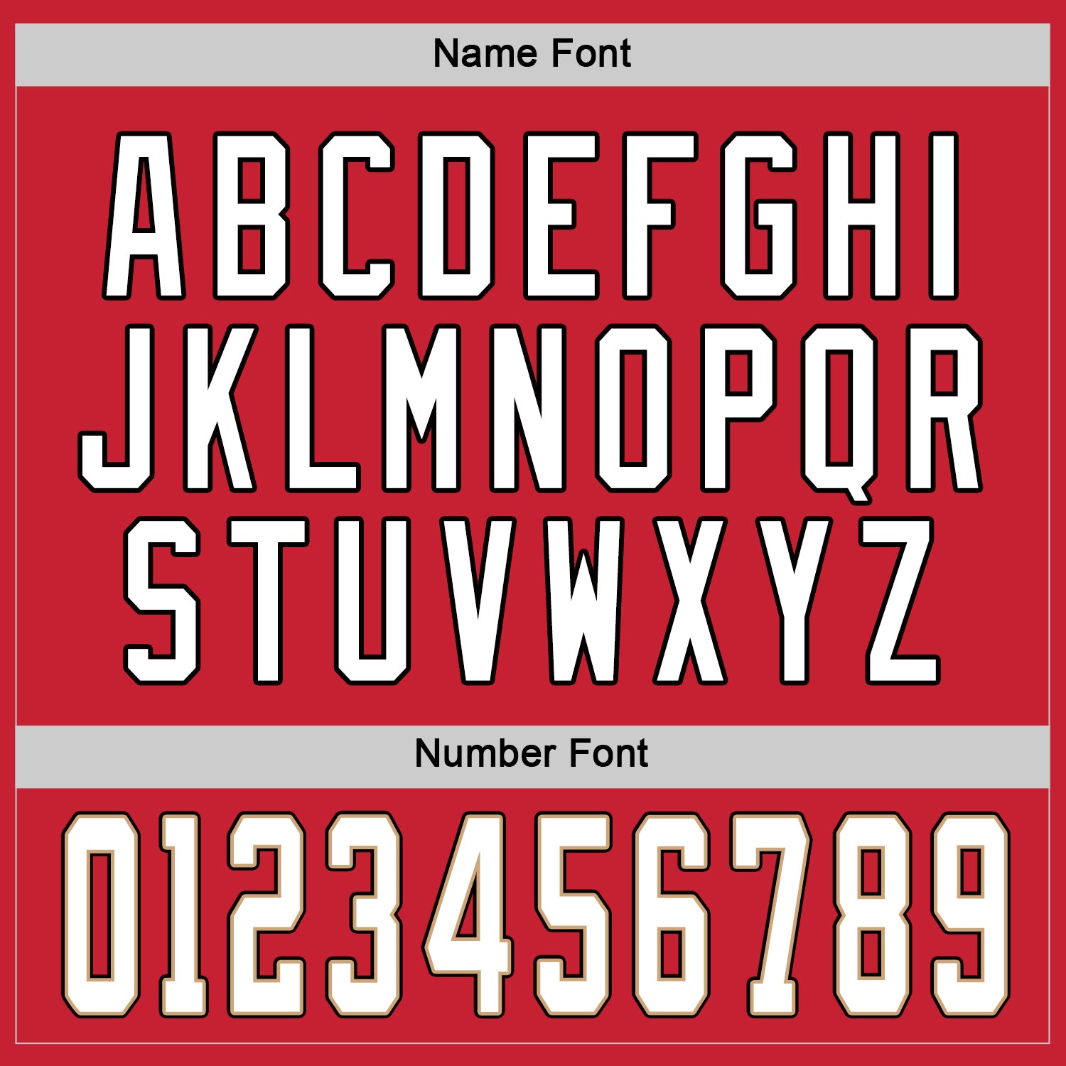 Custom Red White-Old Gold Hockey Jersey