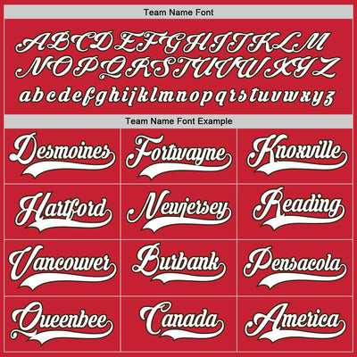 Custom Red White-Brown Hockey Jersey