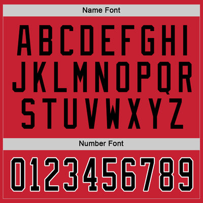 Custom Red Black-White Hockey Jersey