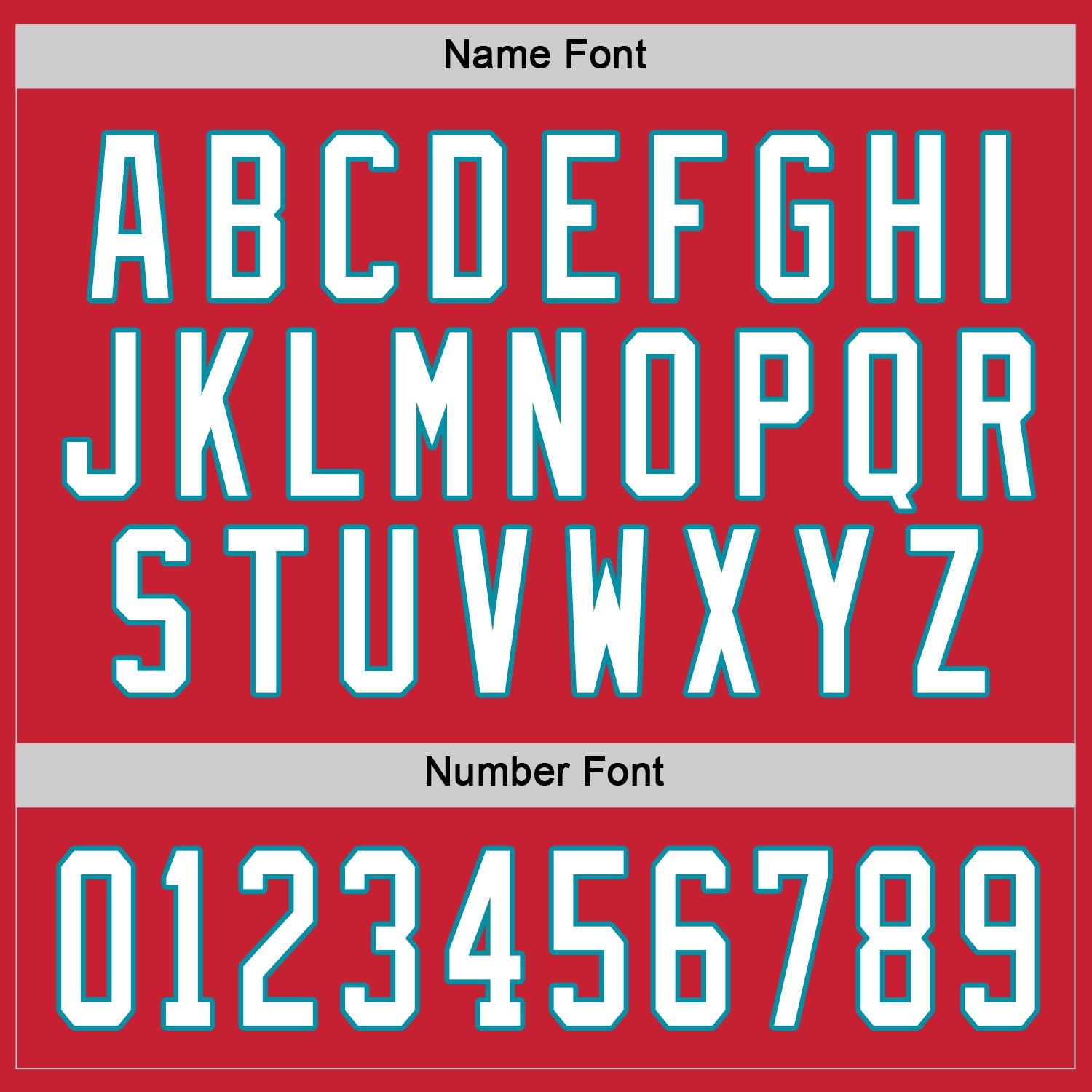 Custom Red White-Teal Hockey Jersey