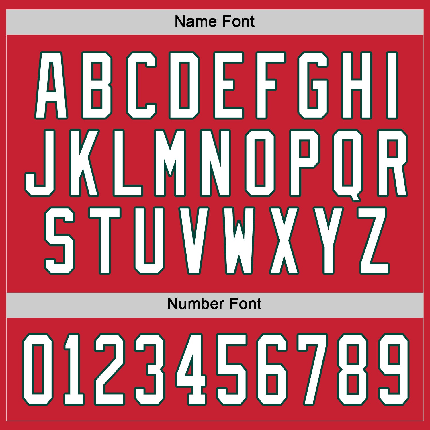 Custom Red White-Green Hockey Jersey