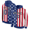Custom Stitched Red Royal-Old Gold 3D American Flag Fashion Sports Pullover Sweatshirt Hoodie
