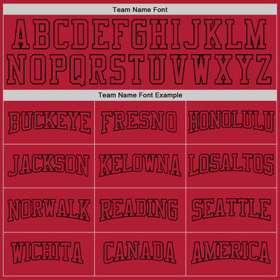 Custom Stitched Red Red-Black Sports Pullover Sweatshirt Hoodie