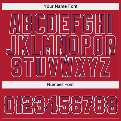 Custom Stitched Red Red-Navy Sports Pullover Sweatshirt Hoodie