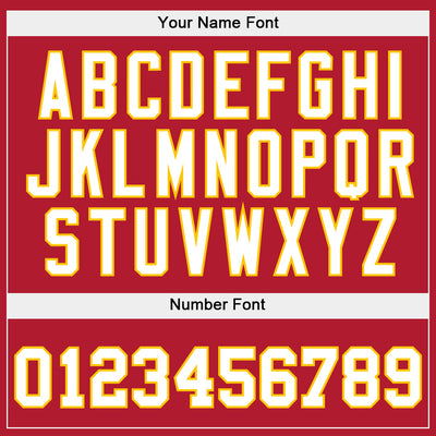 Custom Stitched Red White-Gold Sports Pullover Sweatshirt Hoodie