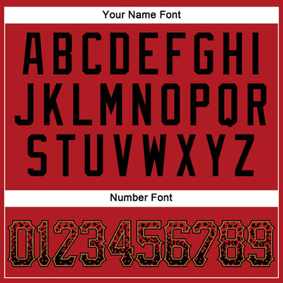 Custom Red Black-Old Gold Authentic Drift Fashion Baseball Jersey