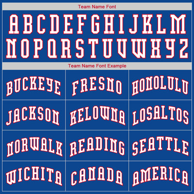 Custom Royal White-Red Authentic Throwback Rib-Knit Baseball Jersey Shirt