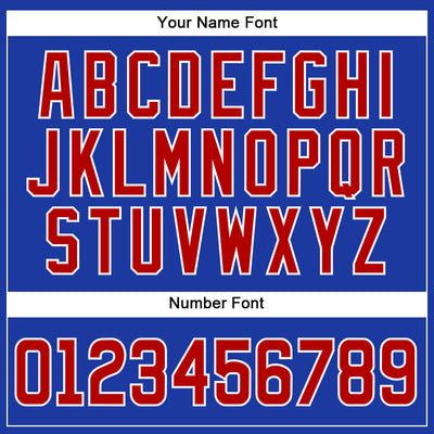 Custom Royal Red-White Authentic Baseball Jersey