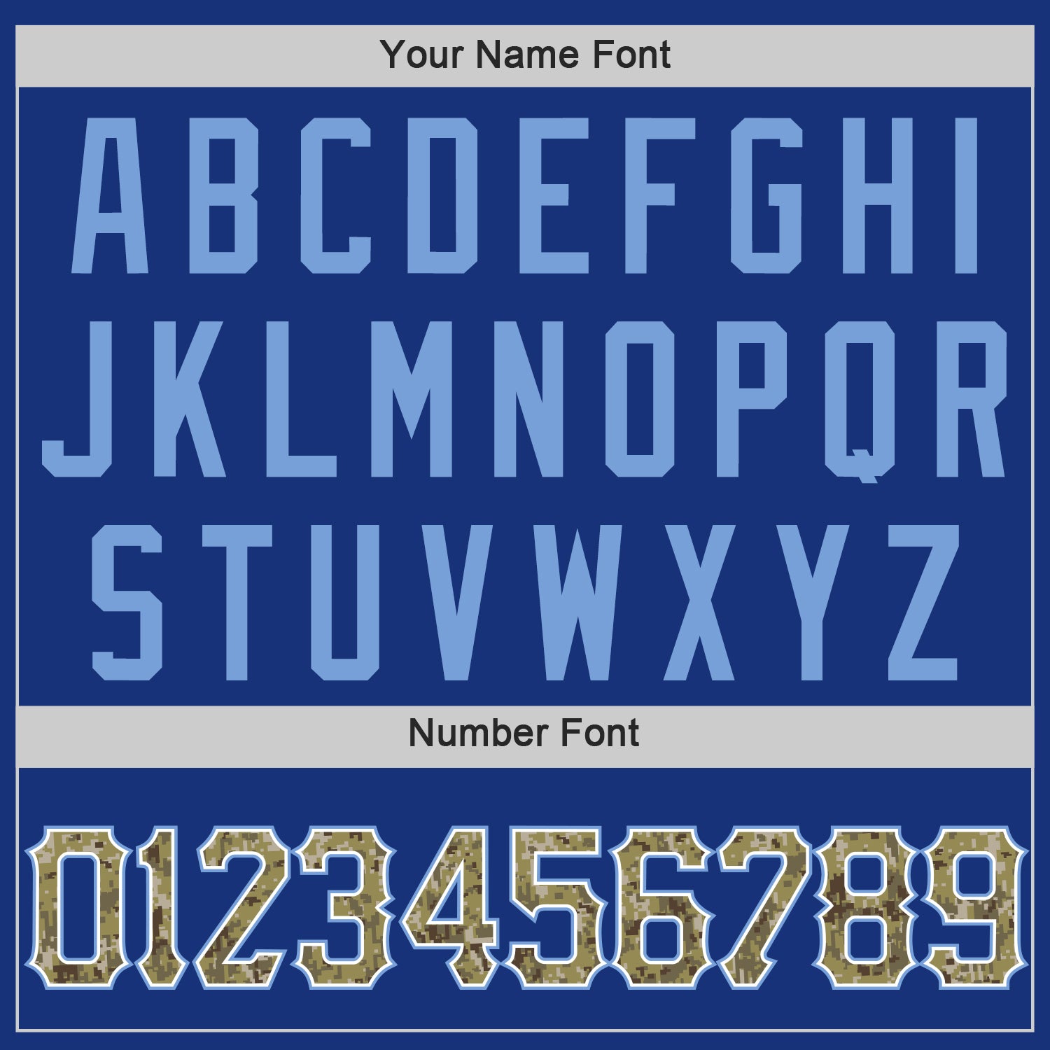 Custom Royal Camo-Light Blue Authentic Baseball Jersey