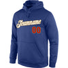 Custom Stitched Royal White-Old Gold Sports Pullover Sweatshirt Hoodie