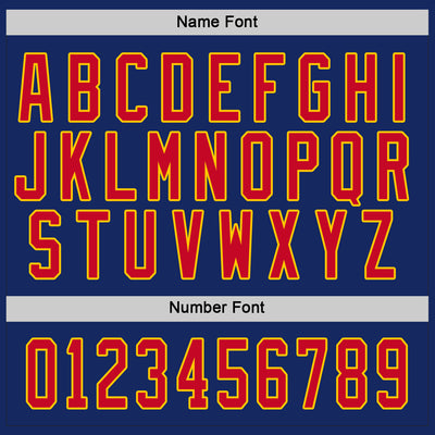 Custom Royal Red-Gold Hockey Jersey