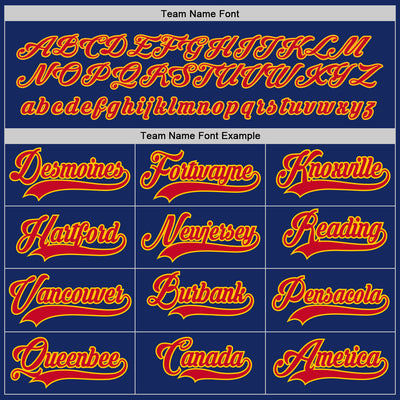 Custom Royal Red-Gold Hockey Jersey