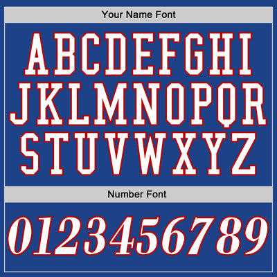 Custom Royal White-Red Performance T-Shirt