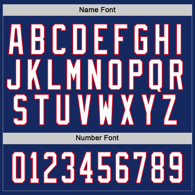 Custom Royal White-Red Hockey Jersey